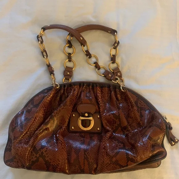 Marc Jacobs Brown Snake Print Bag - Picture 1 of 2